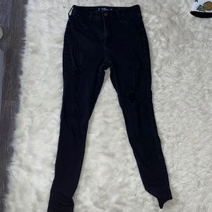 Hollister black high rise jeggings